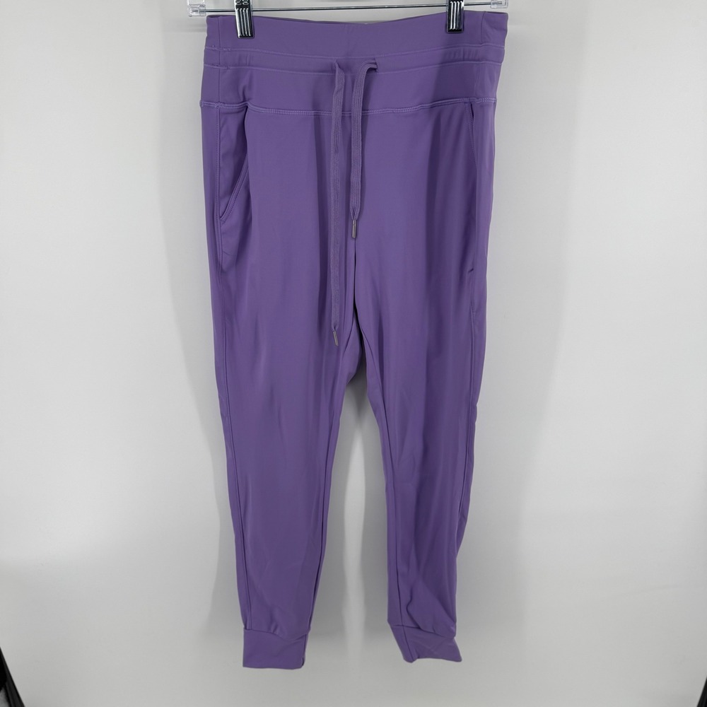 Halara Purple High Waisted Drawstring Joggers Womens Med Petite NWT‎ Athleisure
